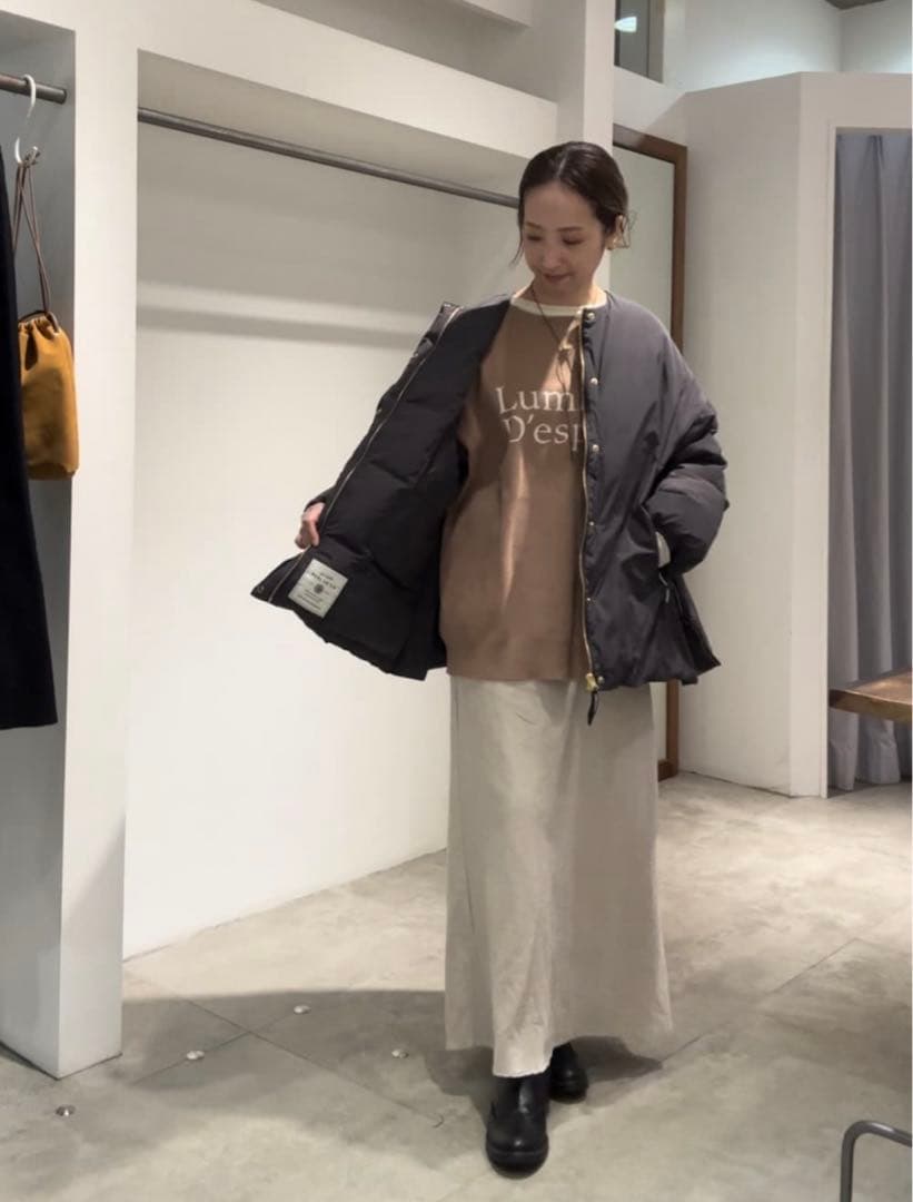 【PUAL CE CIN】フレンチダックダウンサイドジップジャケット