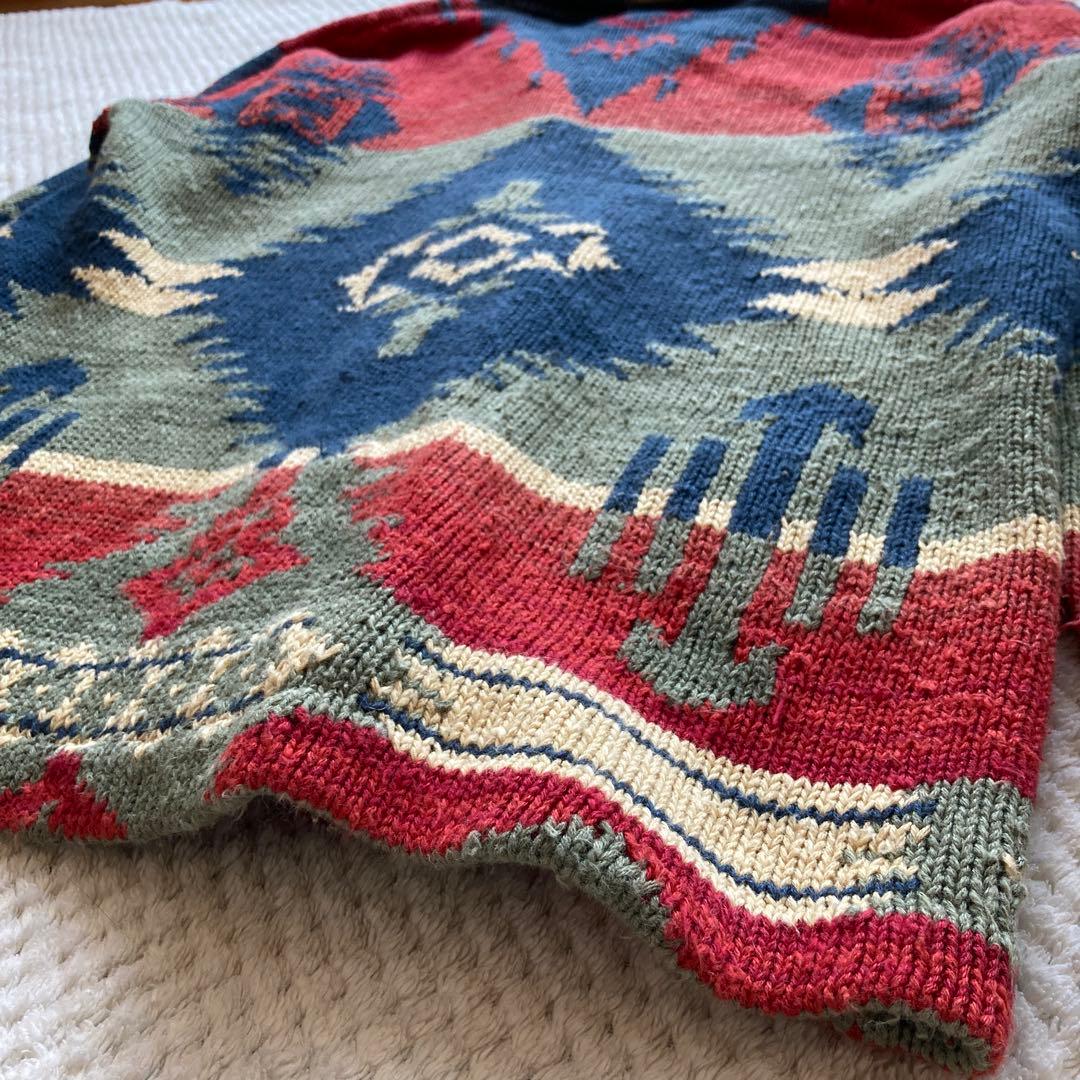 90s JONES NEW YORK ネイティブ柄 カーディガン ラルフローレン