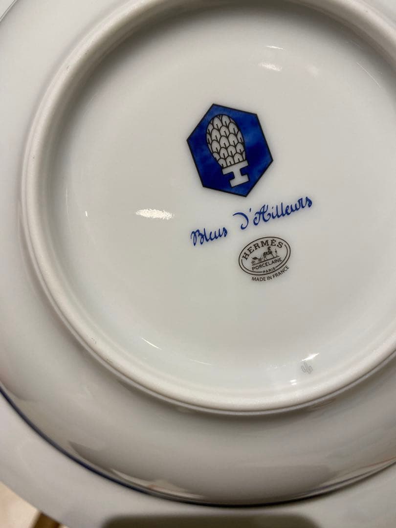 ⭐︎新品⭐︎ エルメス　ブルーダイユール　パスタプレート