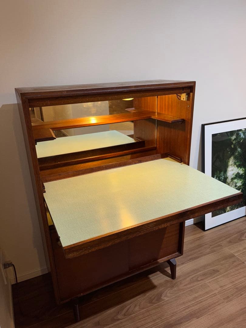 【北欧インテリア】ヴィンテージ　ビューロー　収納家具