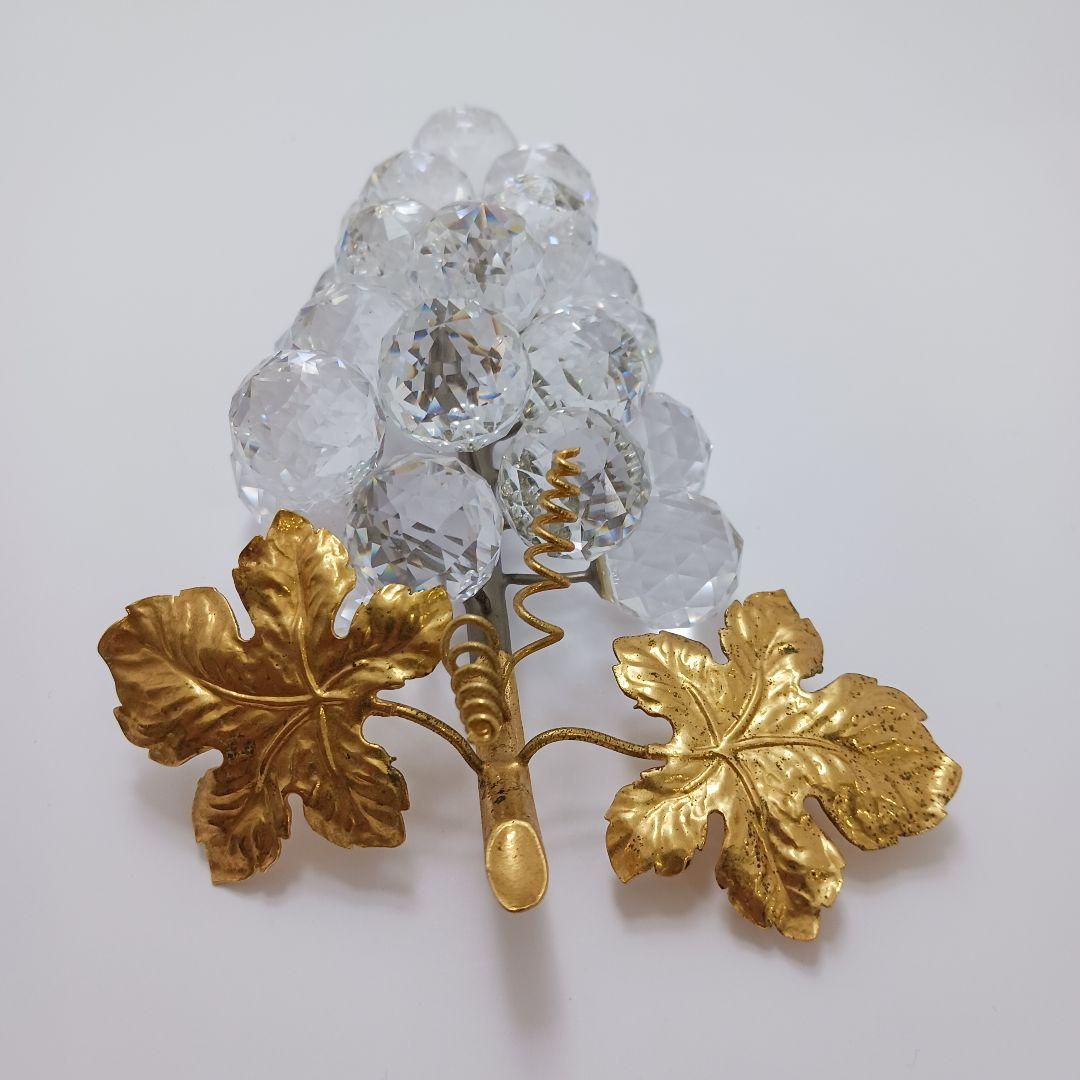 Y2435-3 SWAROVSKI スワロフスキー 葡萄 一房 大き目 オブジェ