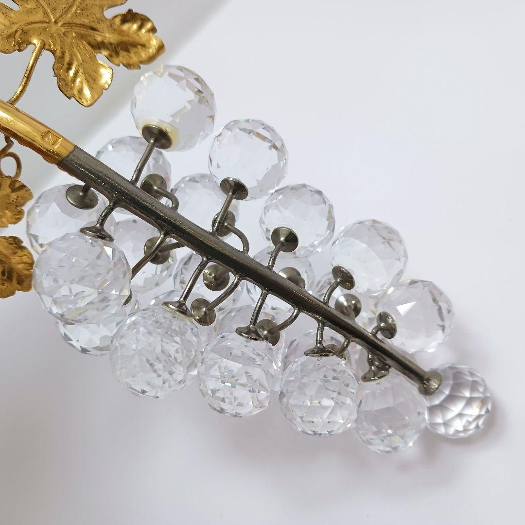 Y2435-3 SWAROVSKI スワロフスキー 葡萄 一房 大き目 オブジェ