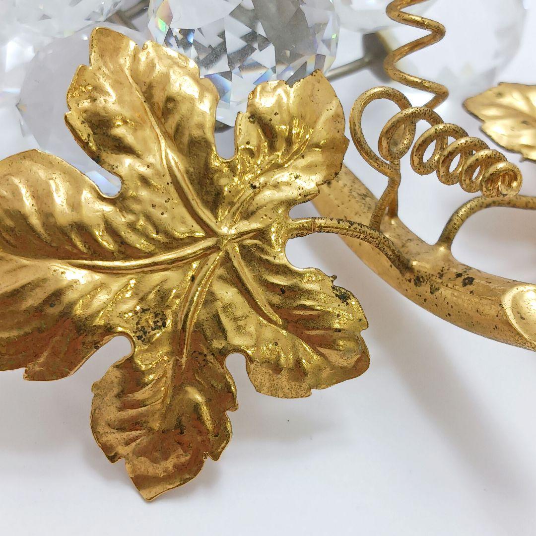 Y2435-3 SWAROVSKI スワロフスキー 葡萄 一房 大き目 オブジェ