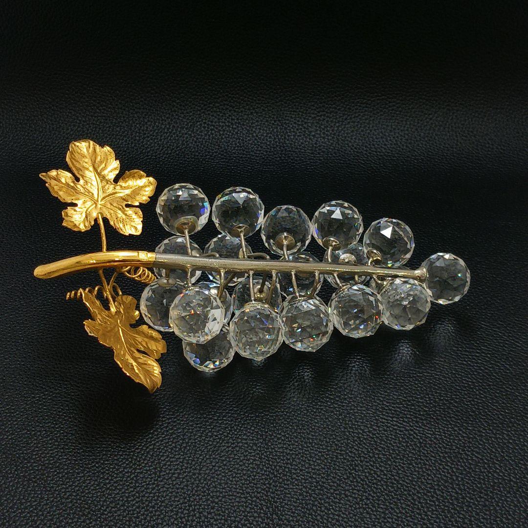 Y2435-3 SWAROVSKI スワロフスキー 葡萄 一房 大き目 オブジェ
