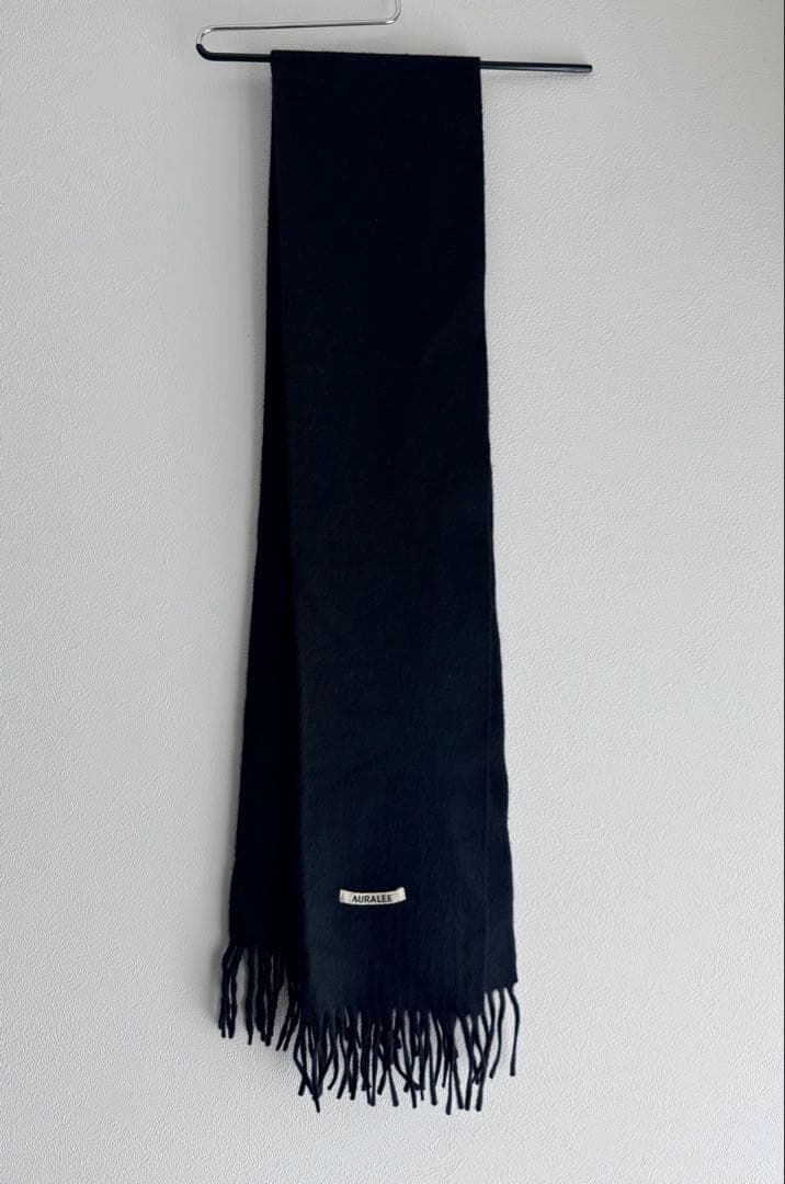 AURALEE カシミヤ マフラー ブラック