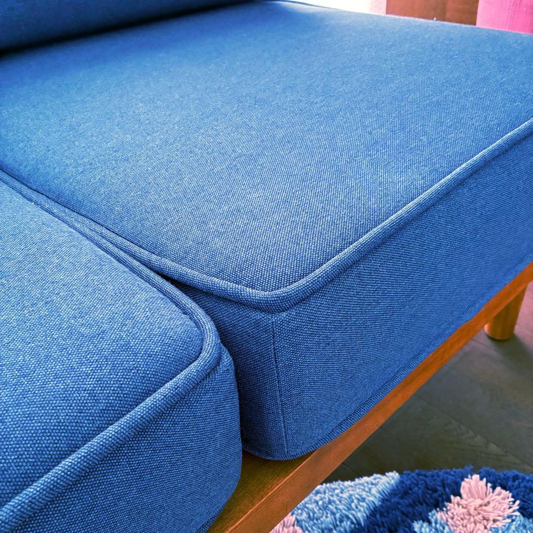 美品unico ALBERO3シーターウニコアルベロネイビーブルー