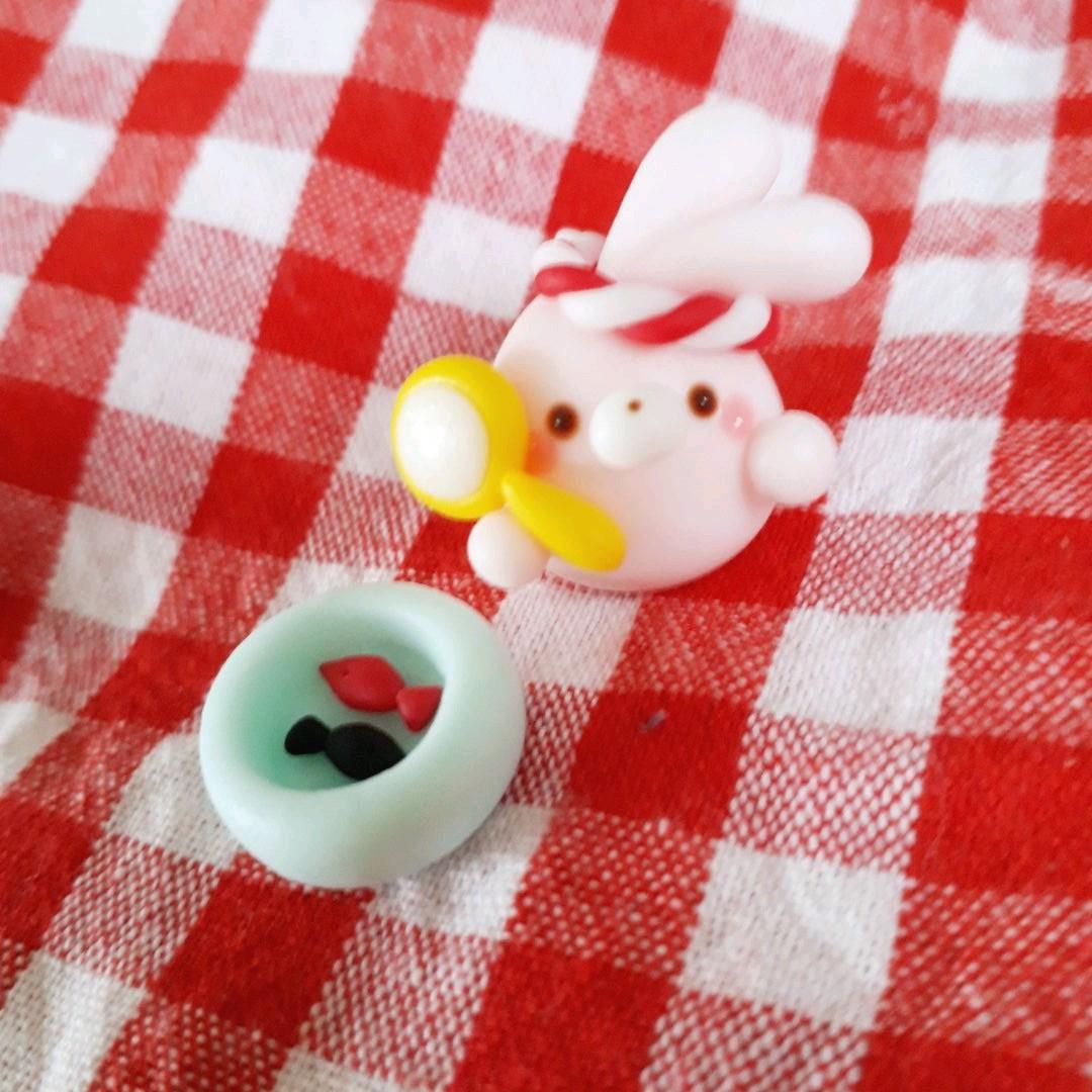 お祭り☆うさきさん☆金魚すくい