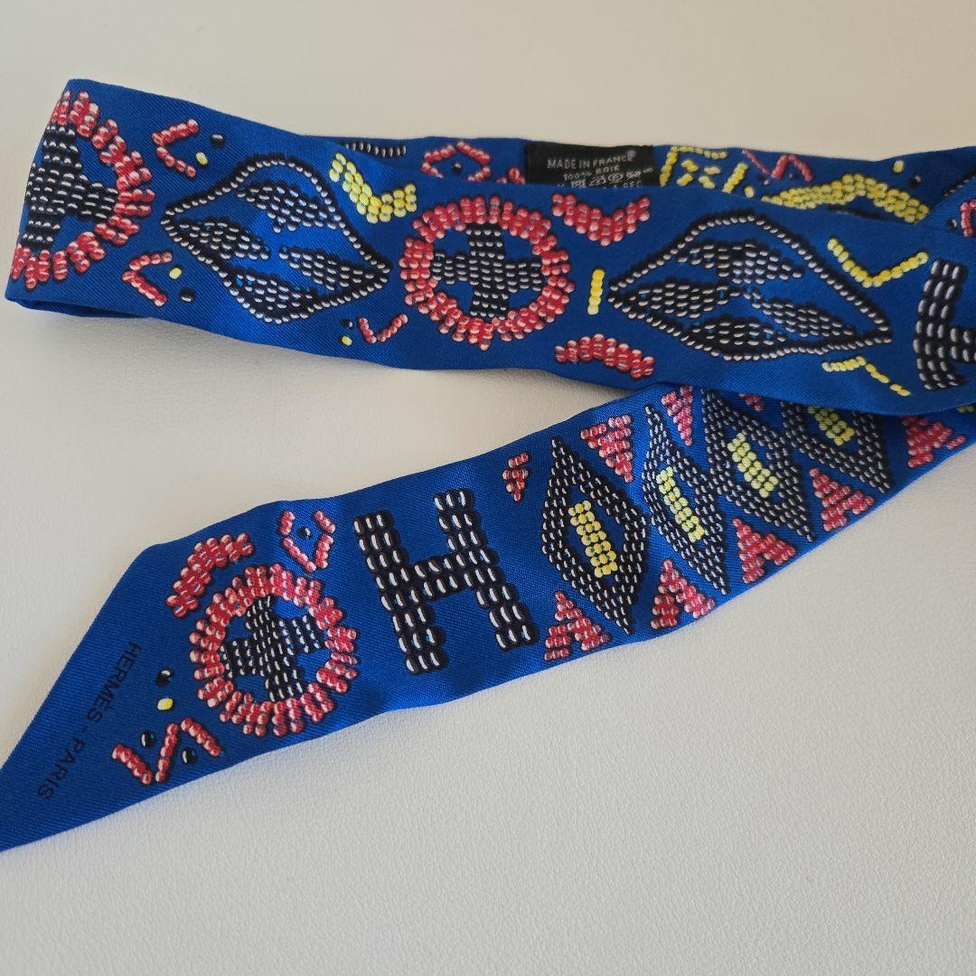 エルメス ツイリー　シルクスカーフ 　ビーズ刺繍　箱　ショッパー付