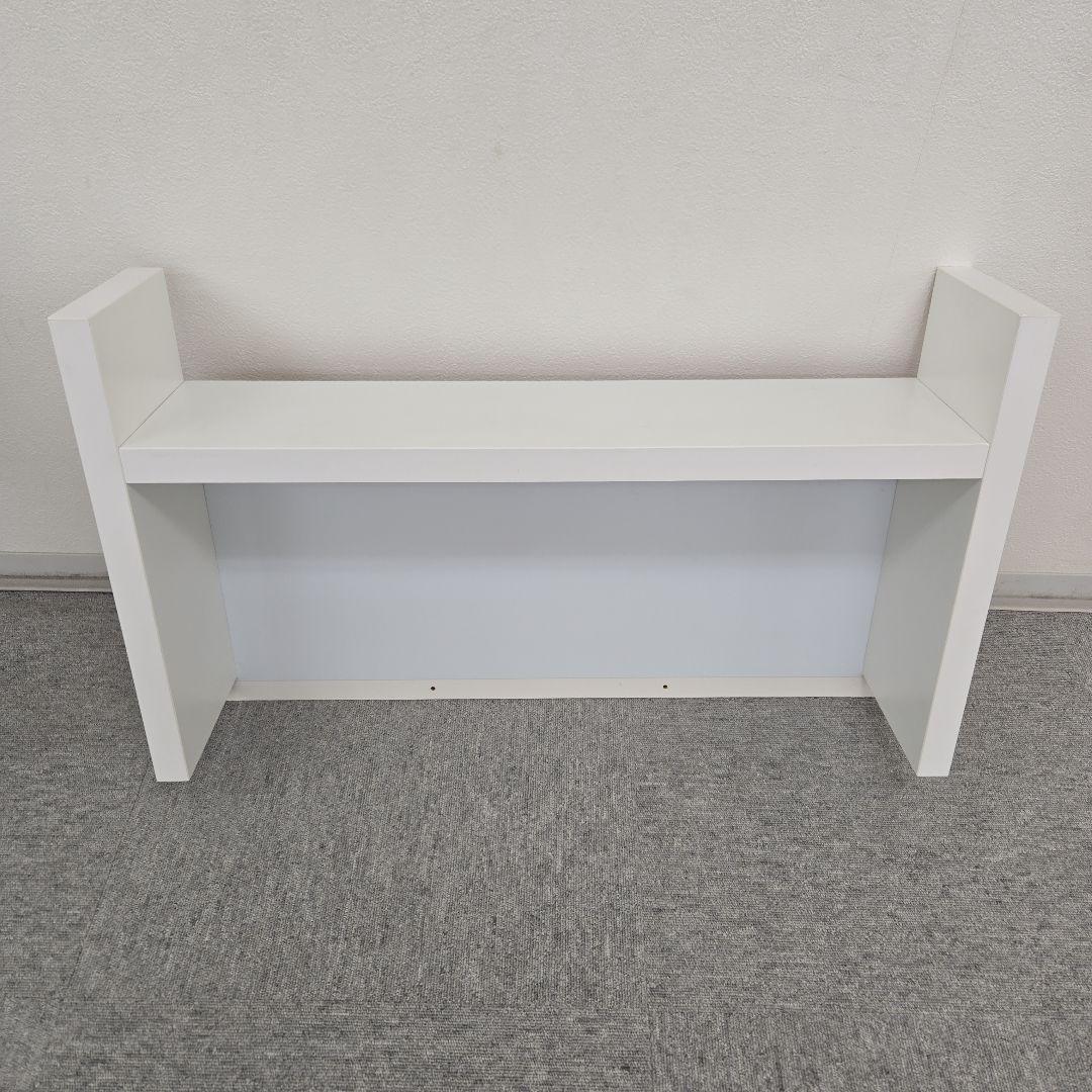 値下げ【美品】IKEAイケア MICKEミッケ ホワイト上部棚付き 引き出し付机