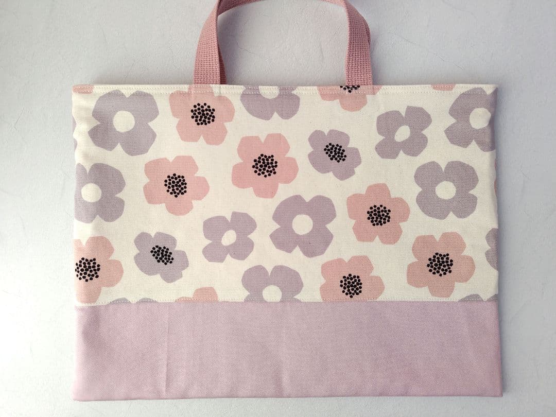 入園入学グッズ 絵本袋 巾着袋 北欧 花柄 くすみ