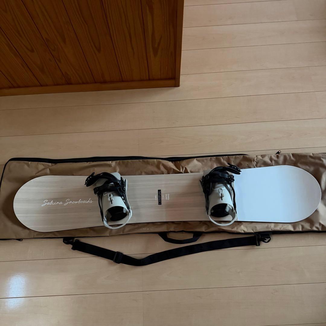 SABRINAスノーボード ビンディング付き