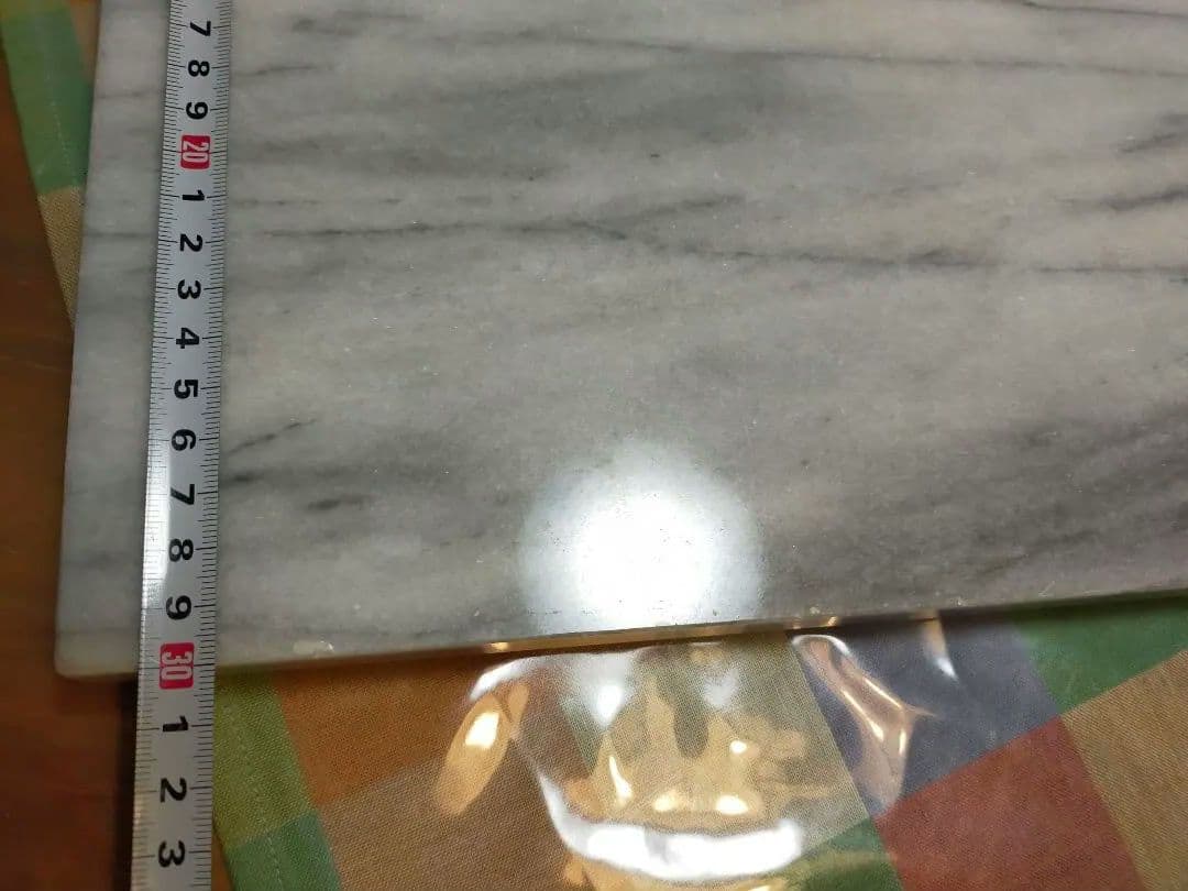 台湾製　天然大理石製高級のし台 1.5cm厚　天然大理石のし棒