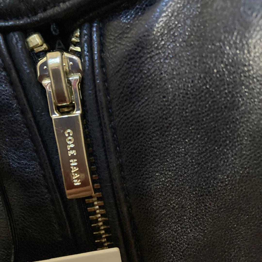 新品未使用　COLE HAAN ブラックレザージャケット　現行品　xs