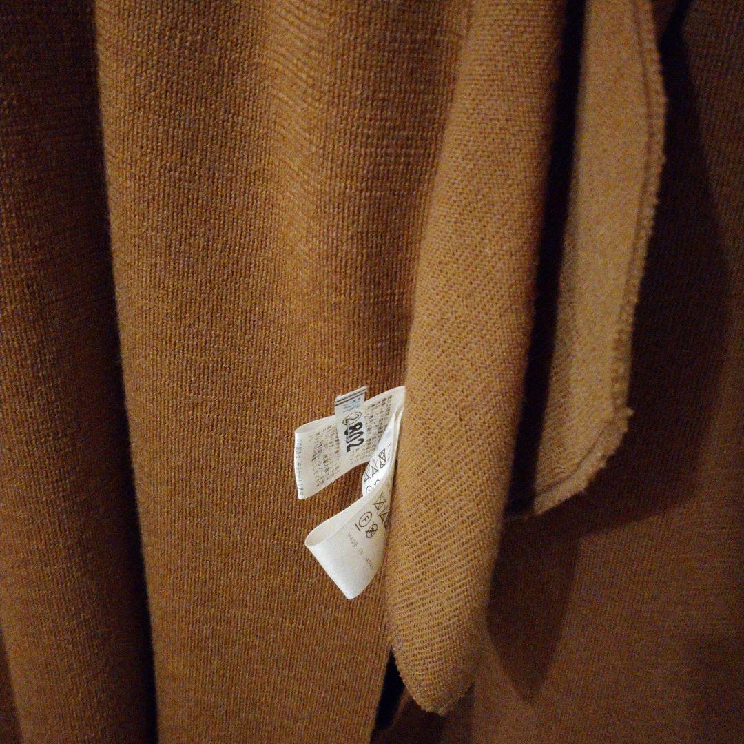 未使用に近い☆ドゥーズィエムクラス☆スムースニットガウンコート☆ウール100%