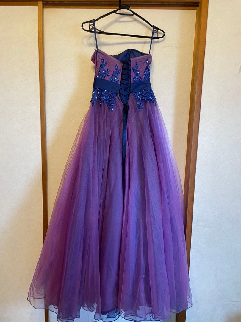 7号　ツイード　TWEED演奏会　ステージ　ロングドレス　パープル　紫