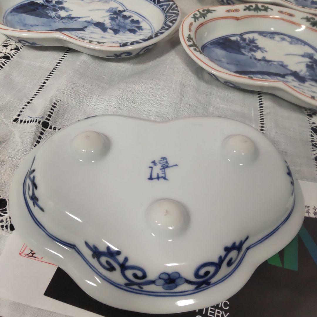 九谷焼 山本長左 皿 長左 色絵 花鳥 染付 木箱付 妙泉陶房 宮内庁御用達窯