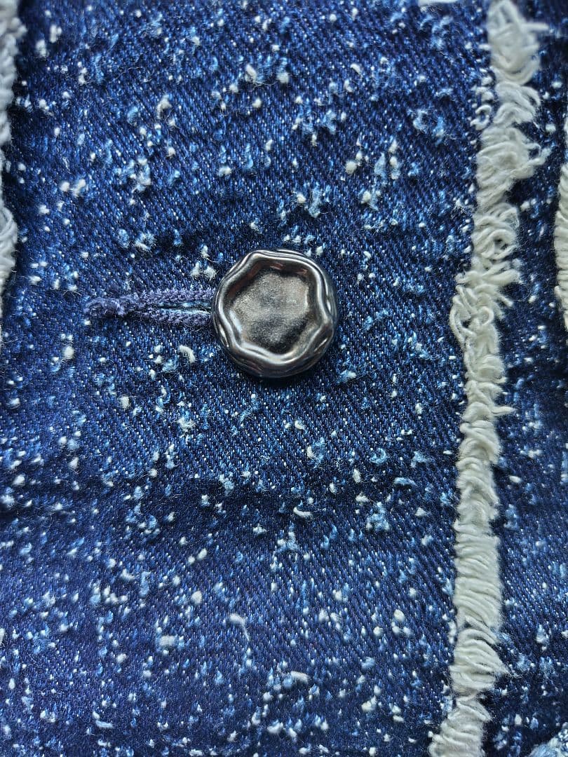 SLY ツイード　ジャケット　デニム　GRAIN TWEED JK-BE