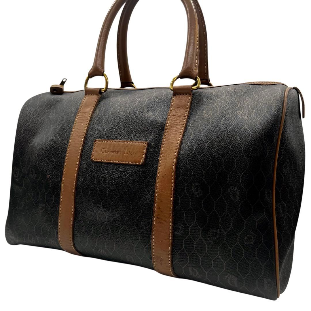 Christian Dior ボストンバック　ハニカム　旅行　南京錠　0876