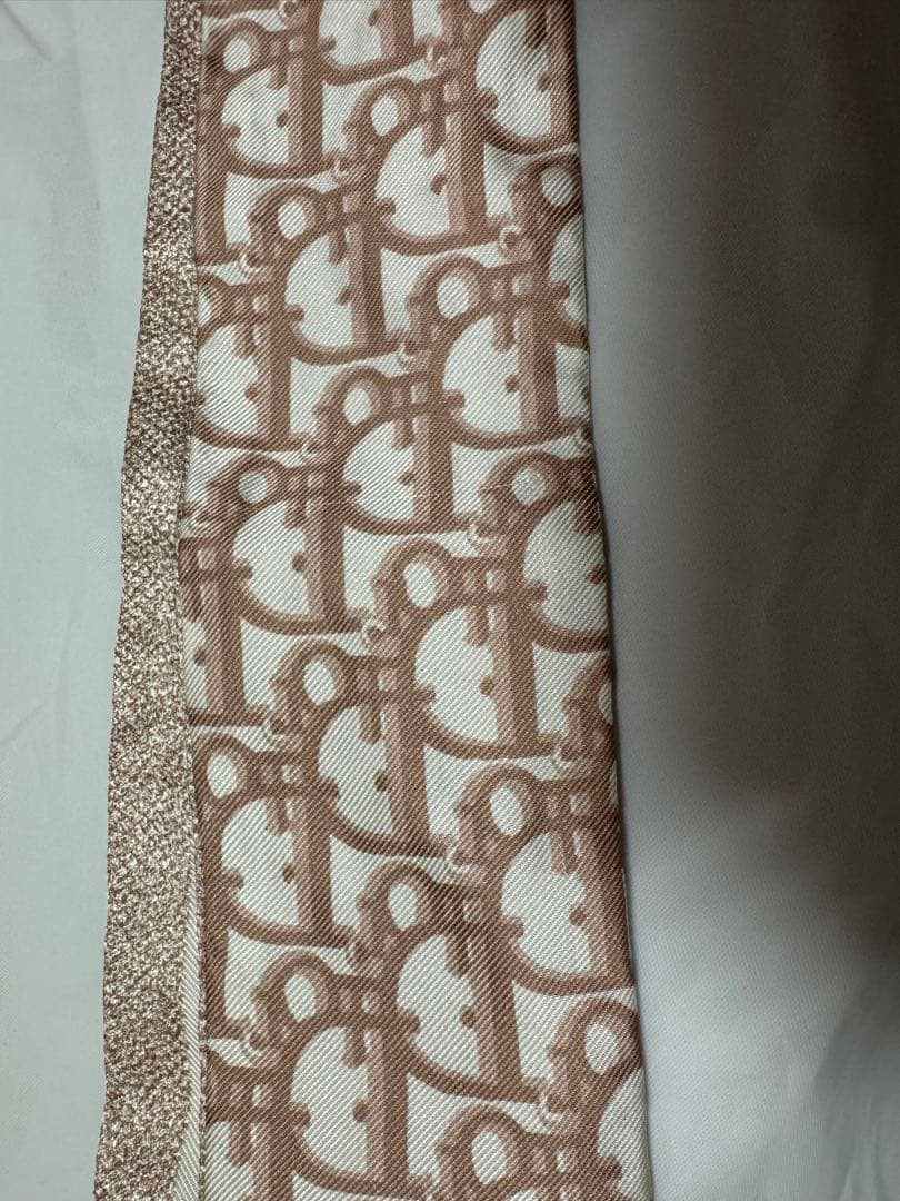 ChristianDior ディオールミッツァオブリークリボンスカーフ