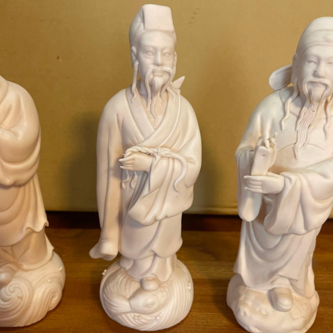 中国　八仙人　白磁