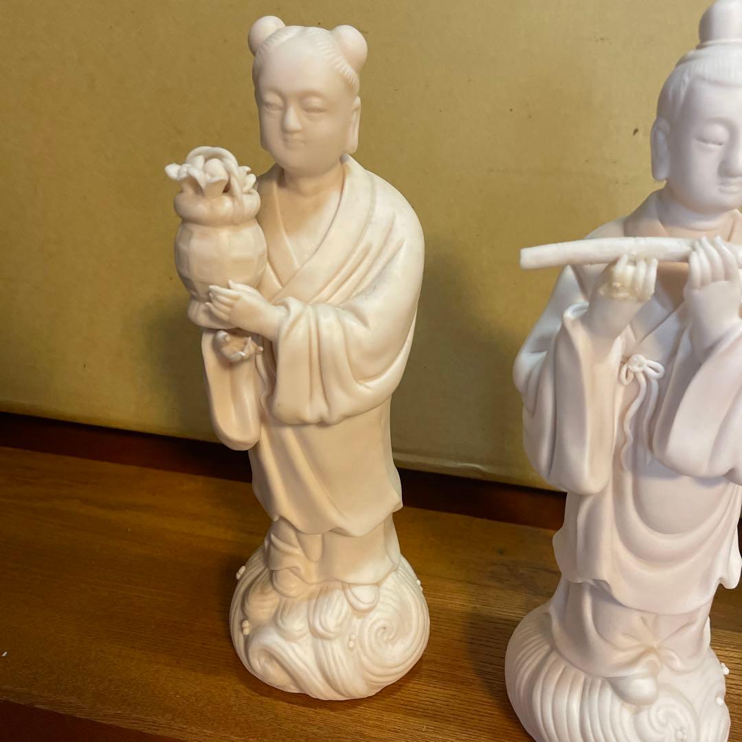 中国　八仙人　白磁