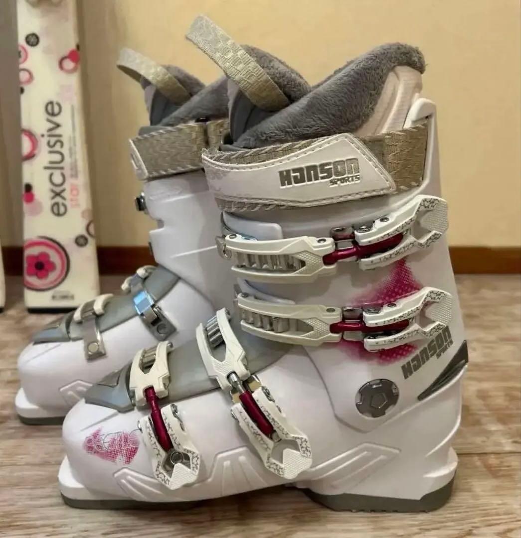 ◾️カービングスキーセット　板154㎝　ブーツ25㎝　女性用　レディース用