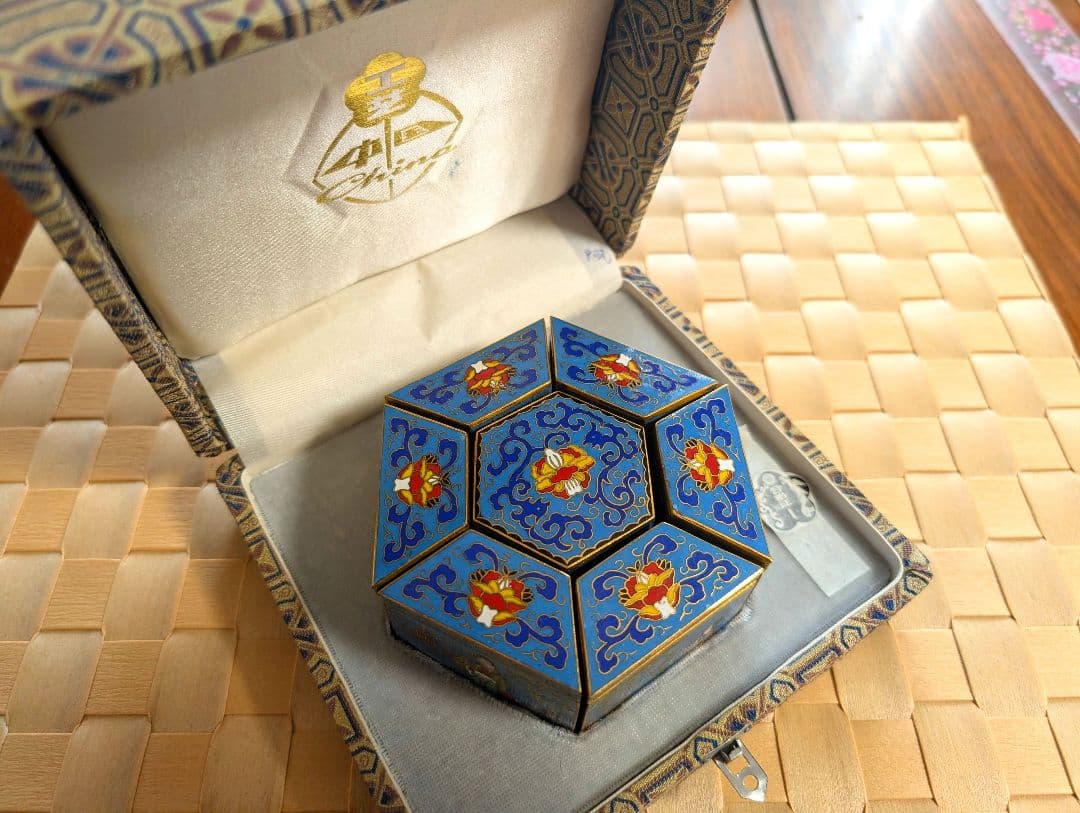 七宝焼　小物入れ　中国　美術　工芸品　古藝齋藏　銅