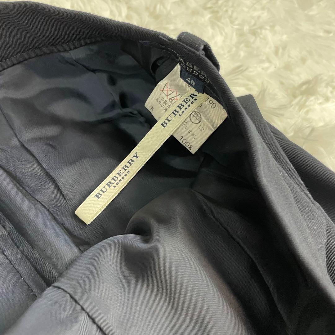 美品✨バーバリーロンドン✨XL✨パンツセットアップスーツ✨大きいサイズ✨ネイビー