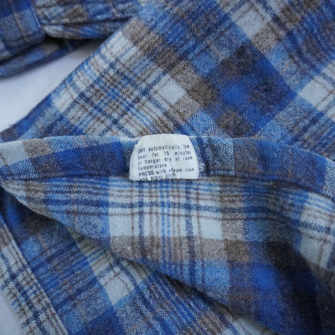 【70s】pendletonペンドルトン ボードシャツ USA製 ブルー L