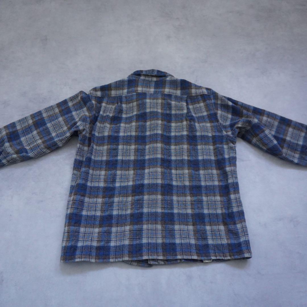 【70s】pendletonペンドルトン ボードシャツ USA製 ブルー L