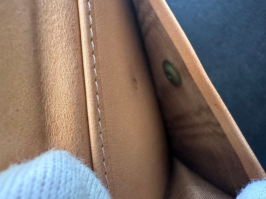 CELINE マカダム柄 二つ折り財布 ブラウン レザー美品