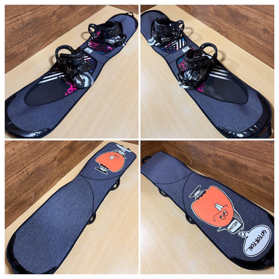 美品　RIDE FLUX レディース　スノーボード5点　初心者オススメ　かわいい