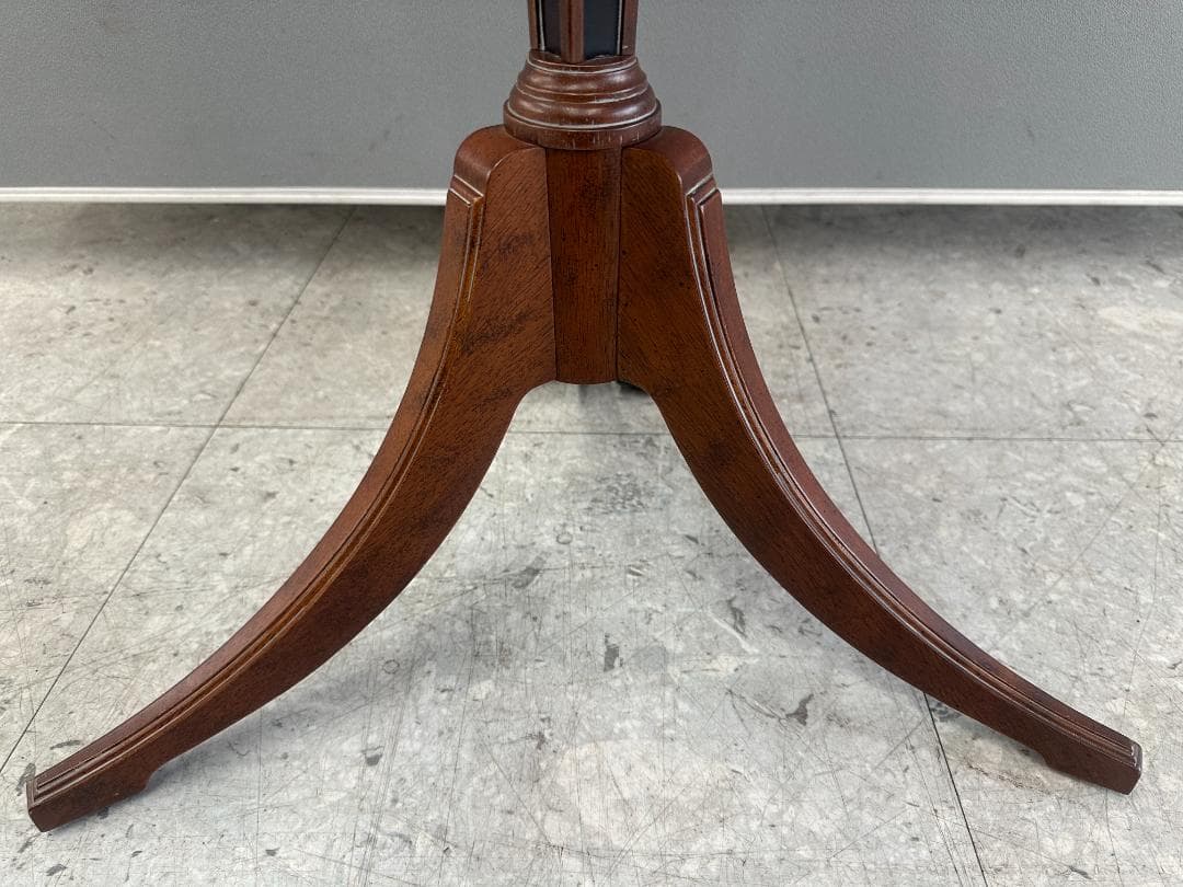 BOMBAY　バタフライサイドテーブル　アンティーク調　ドロップリーフ　ブラウン