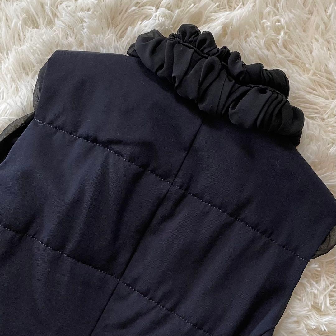 希少☆極美品 トリコ コムデギャルソン キルティングベスト フリル シフォン