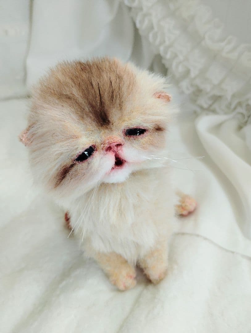 生後２週間♡ふにゃくた♡子猫ちゃん♡アートドール♡ぬいぐるみ♡