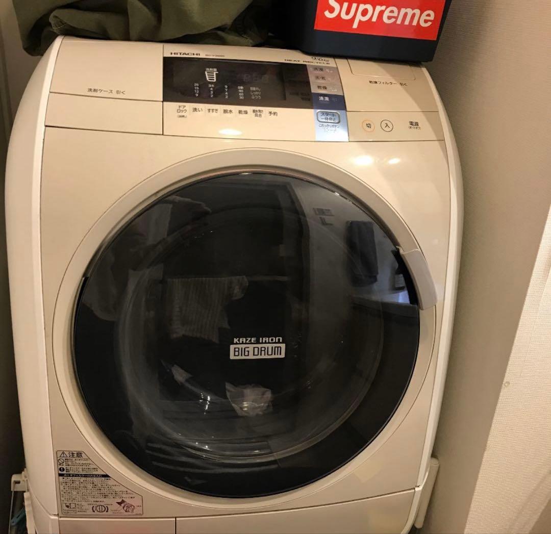 伊勢崎引取り　HITACHI BD-V3600 ドラム式洗濯機 本体