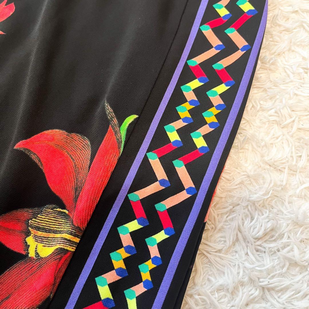 専用　エトロ　ロングスカート　ボタニカル　花柄　ブラック