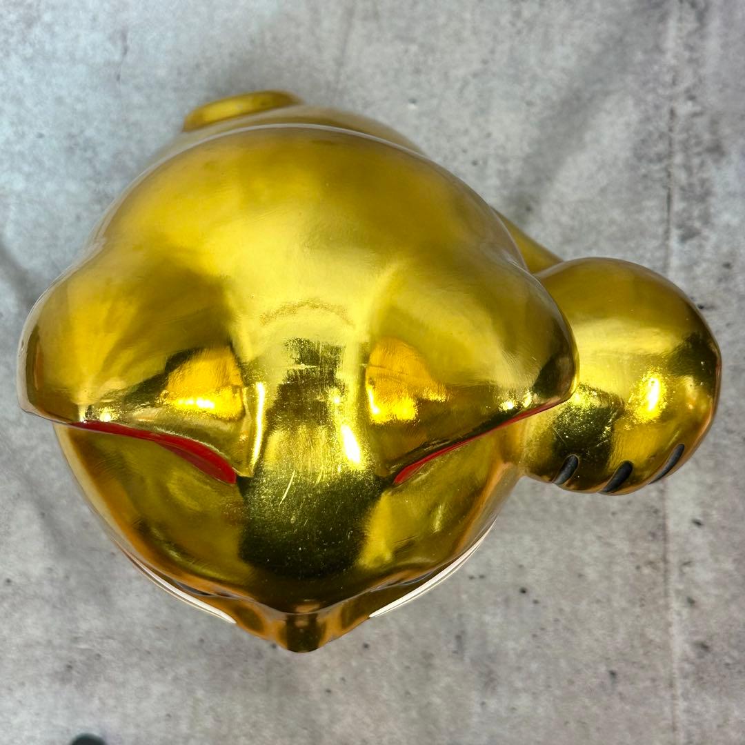 ◎金運爆上げ◎ ゴールド招き猫 黄金小判猫 特大　 38cm 縁起物 左手上げ