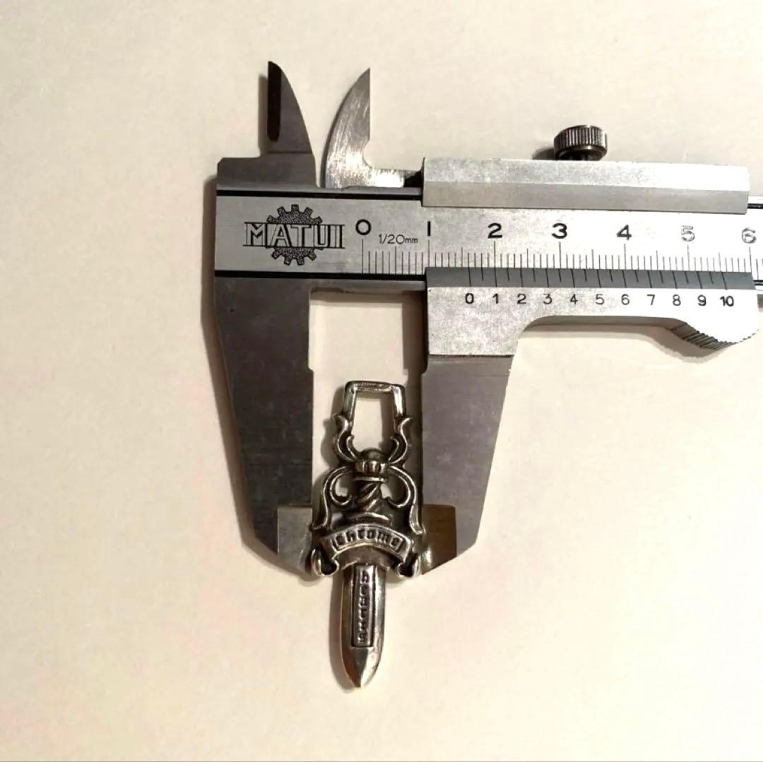 CHROME HEARTS ダガーペンダント ネックレス 革紐なし