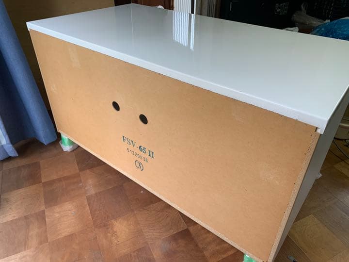 ニトリ　テレビ台　白　ブラウン管テレビ推奨