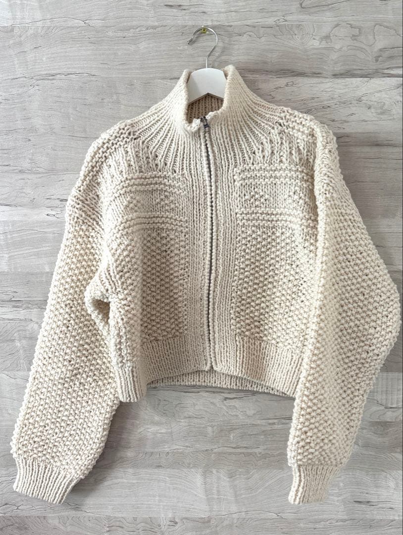 anuke Wool Zip Knit アヌーク　wool