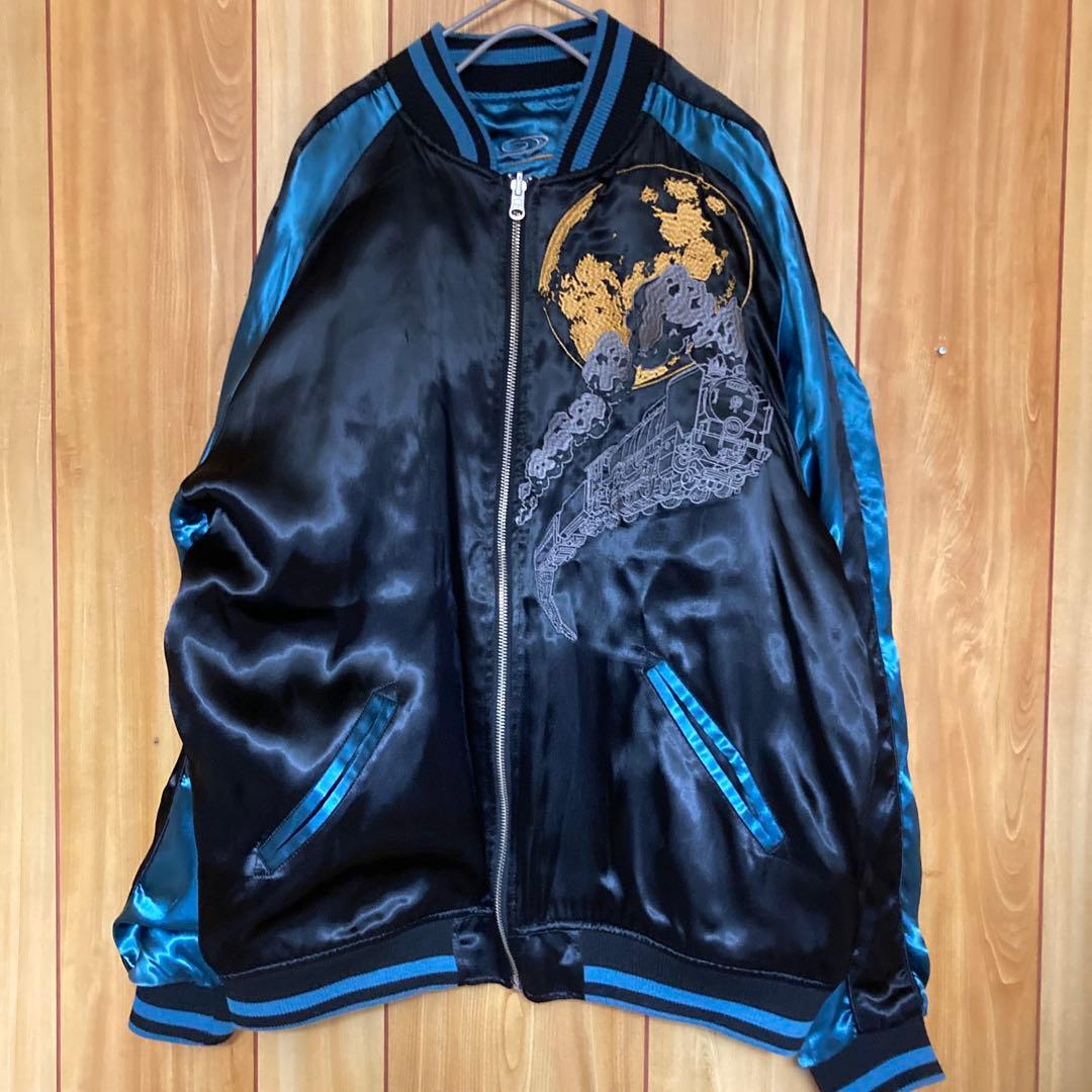 極美品　希少完売品　絡繰魂　銀河鉄道999 メーテル　スカジャン　リバーシブル