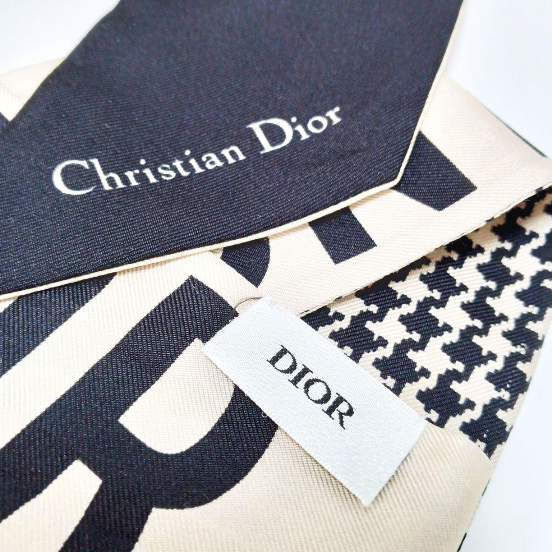 クリスチャンディオール ミッツァ 30 Montaigne スカーフ ブラック