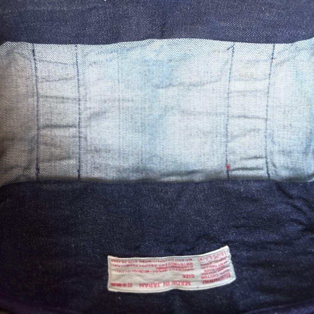 エヴィス　デニムトートバッグ　カモメプリント　日本製