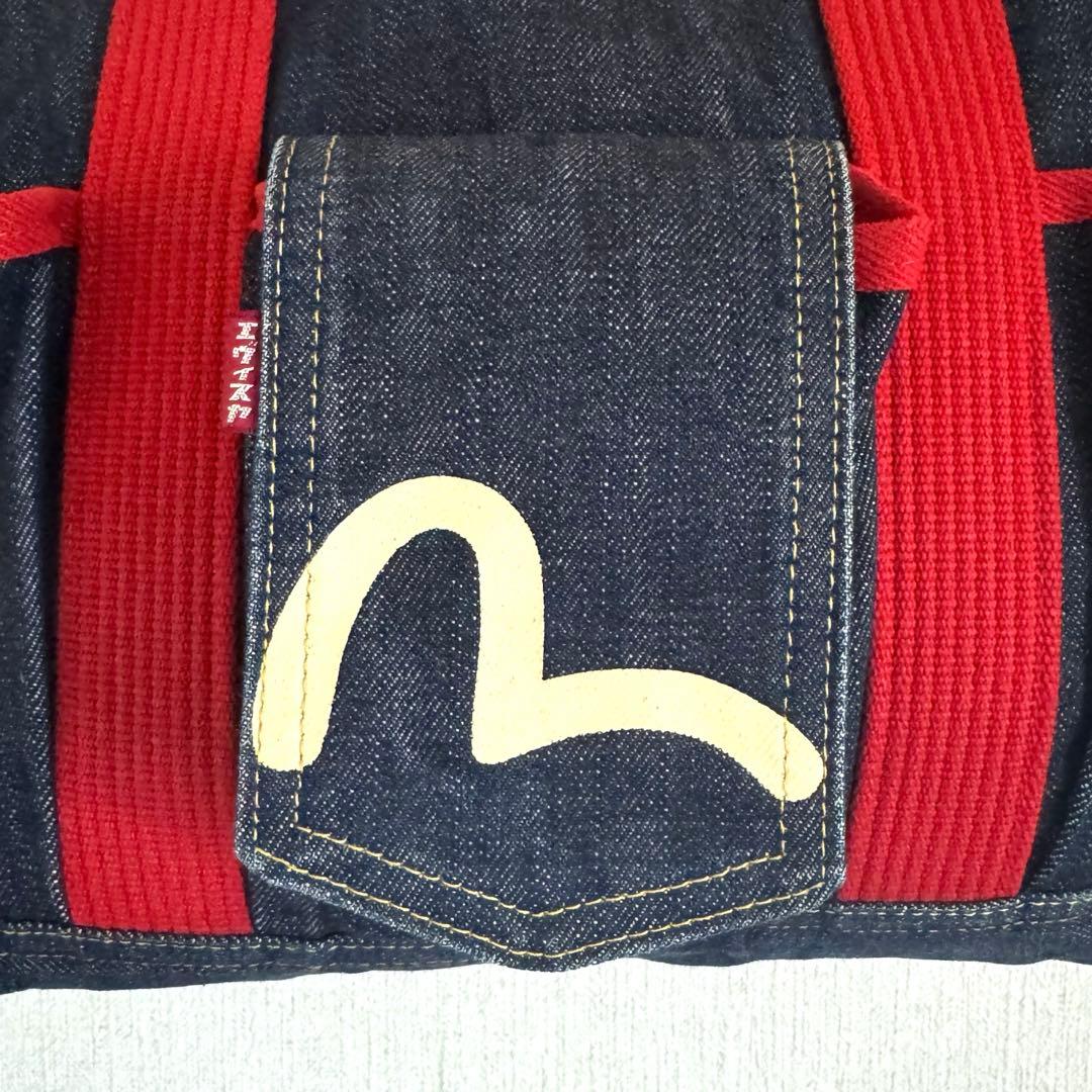 エヴィス　デニムトートバッグ　カモメプリント　日本製