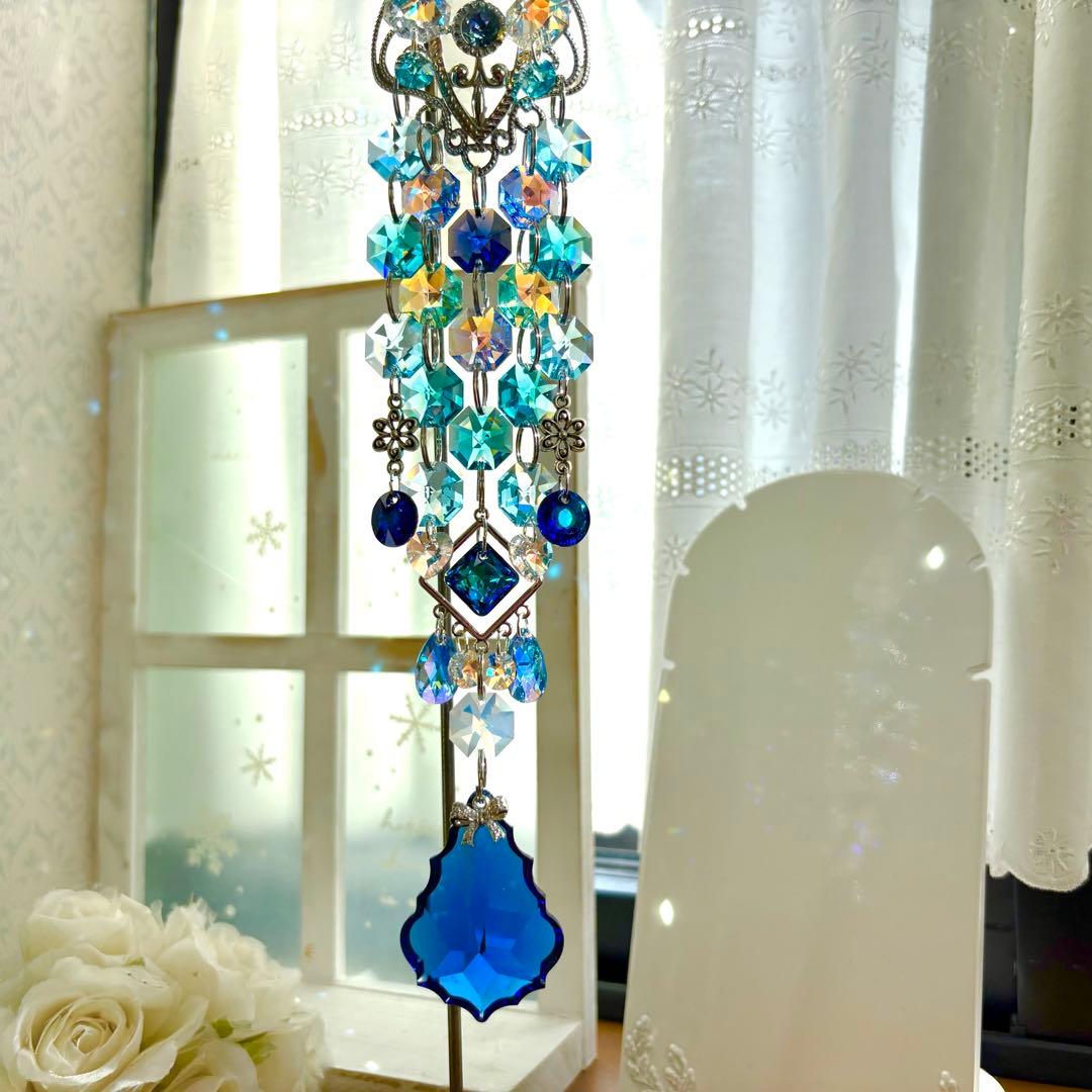 呪術廻戦 五条悟カラー ブルー✩.*˚ SWAROVSKIサンキャッチャー