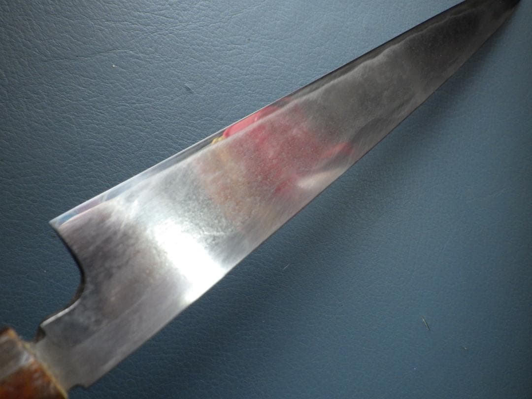 東京/久元作★柳刃包丁尺寸290ｍｍマチ/水牛八角柄★手研ぎ済み★128