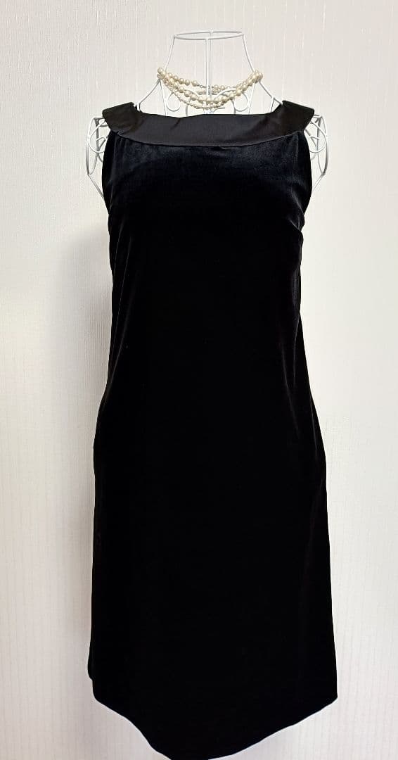 ☆フォクシーニューヨークデイジーベロアワンピースブラック3点セット38☆