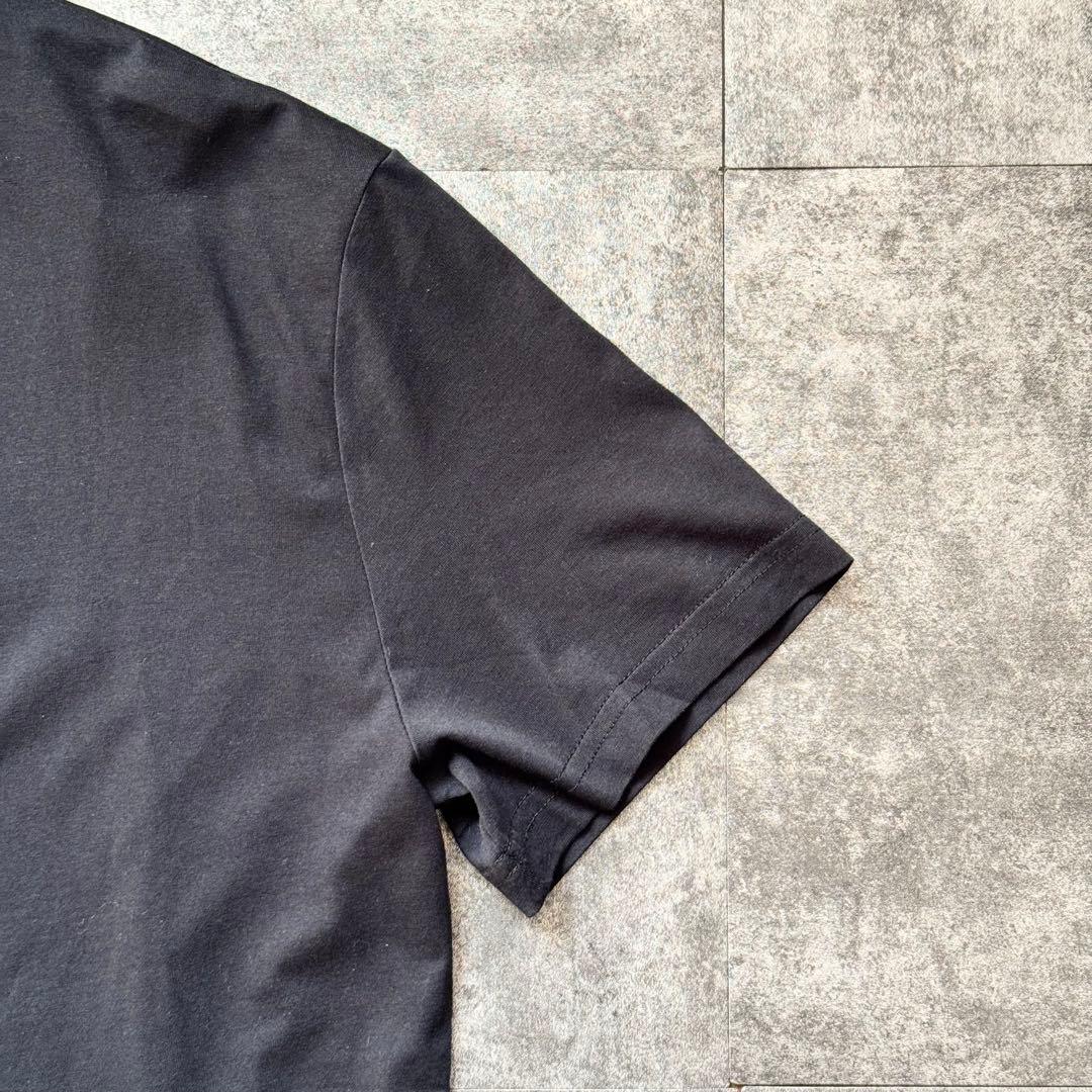 【美品／大きいサイズ】PRADA プラダ Tシャツ 三角ワッペン ブラック 黒