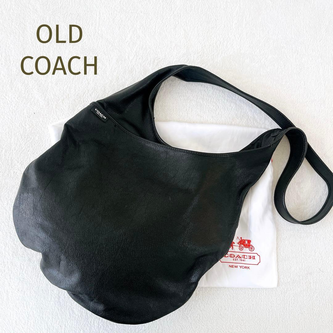 極希少！★OLD COACH★ボニーカシンデザインリバイバルレザースリングバッグ